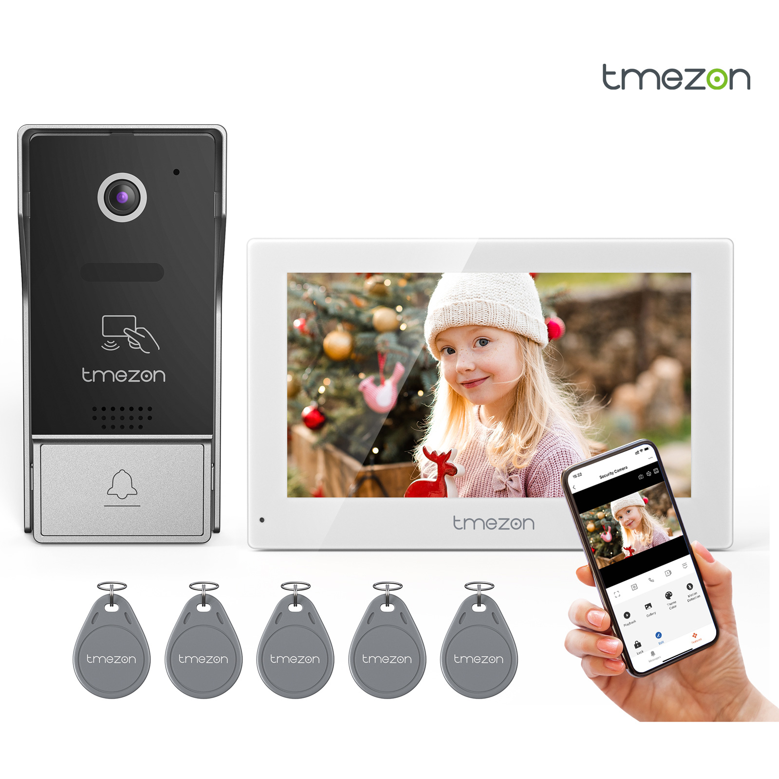 Smart Doorbell Wired - Sistem Interkom Video Pintar Wifi Nirkabel