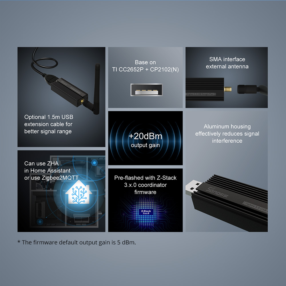 SONOFF gateway Zigbee 3.0, ZBD - Zigbee Coordinator Stick ulasan dan harga