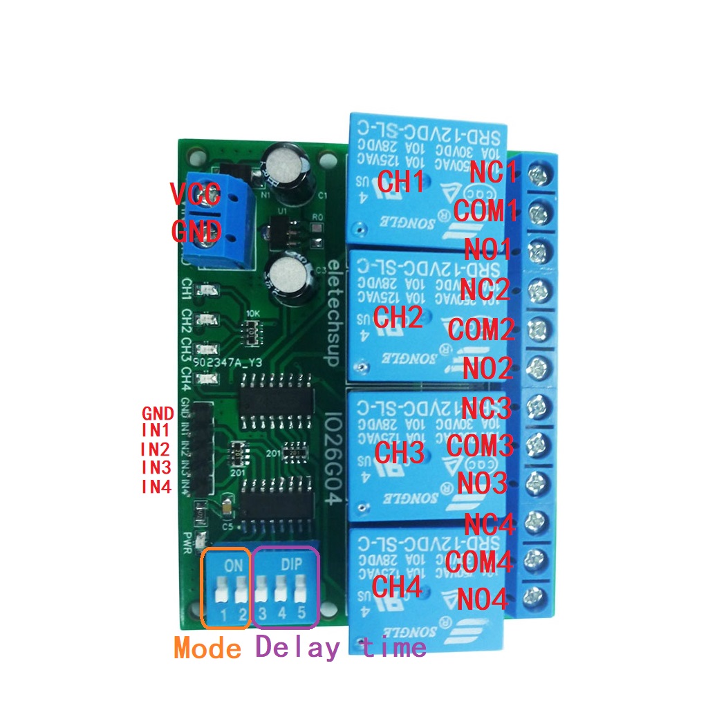 1 buah 4ch DC 5V 12V 24V DIP s - Shelly Relay Module ulasan dan harga