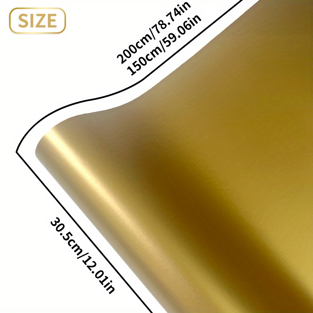 1Roll Stiker Vinyl Matte Gold  - Diy Automation ulasan dan harga